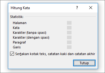 Detail hitung kata
