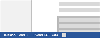 Hitung kata sebagian