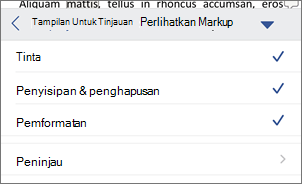 Perlihatkan Markup
