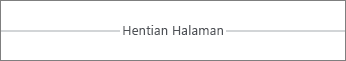 Hentian Halaman di Word Online