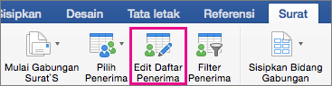 Klik untuk mengedit daftar penerima