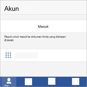 Masuk dengan Akun Microsoft atau akun kerja atau sekolah Office 365.