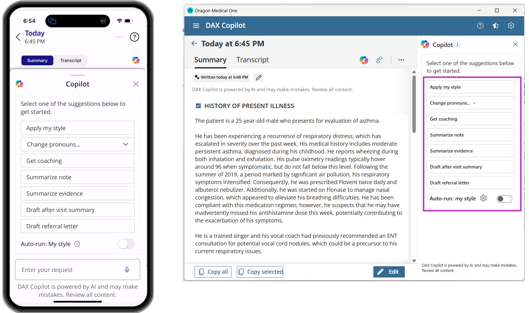 Image highlights AI capabilities in both mobile and desktop applications