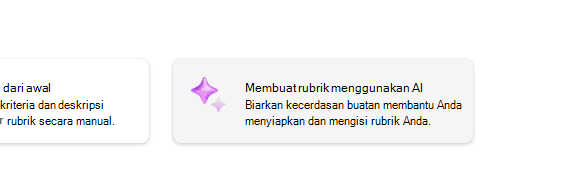 Membuat rubrik menggunakan AI