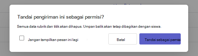Dialog permintaan maaf