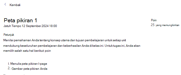 Cuplikan layar pekerjaan.