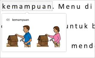 Cuplikan layar gambar dan teks yang disorot tinggi.