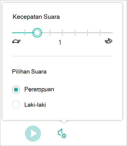 Cuplikan layar kecepatan suara.