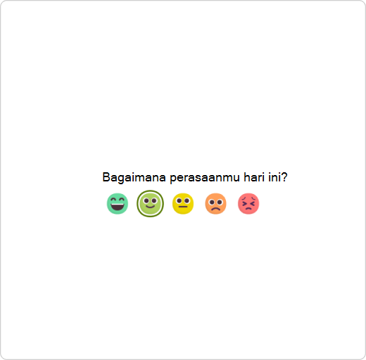 Tanggapi peninjauan - pilih emoji