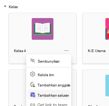 Tambahkan saluran