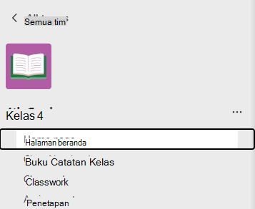 Cuplikan layar halaman beranda.