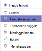 Tambahkan saluran