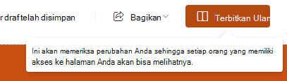 Cuplikan layar penerbitan ulang.