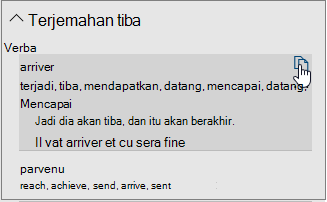 Opsi penerjemahan untuk kata