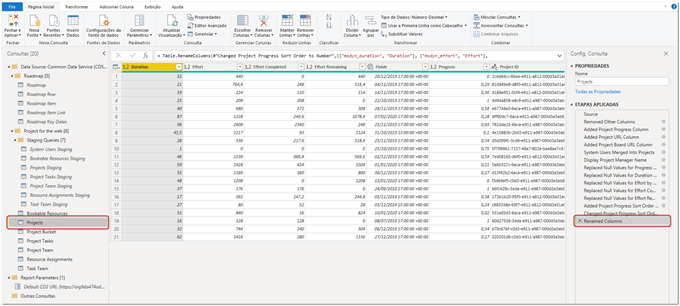 Figure 3 – Power Query editor