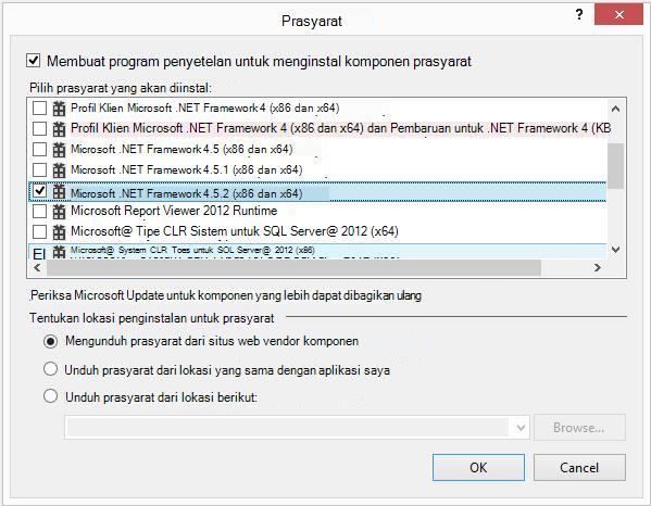 Paket Bootstrapper ClickOnce