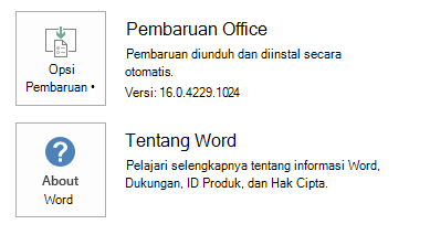 Cuplikan layar untuk Word klik untuk menjalankan