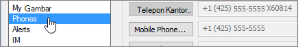 Telepon Menu Opsi Skype