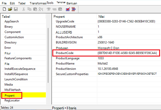 Screenshot of ORCA tool