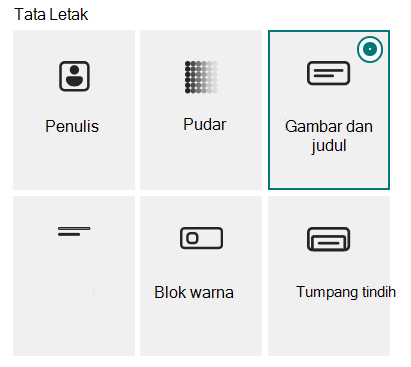 Enam tata letak untuk komponen web Banner