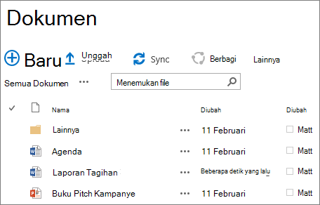 Pustaka situs SharePoint