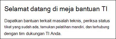 Pratinjau komponen web Teks.