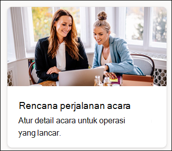 cuplikan layar jadwal acara templat daftar