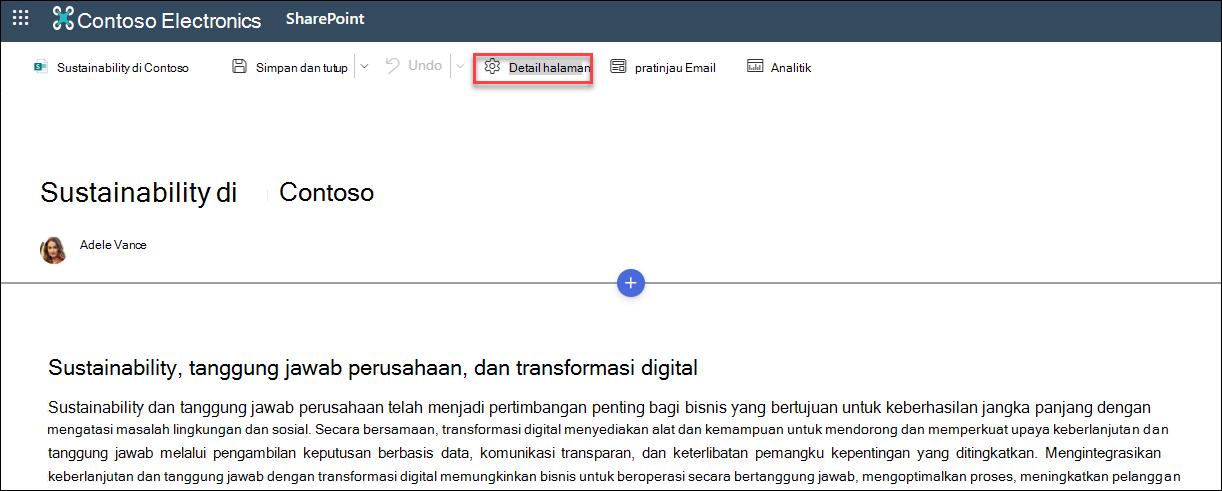 lokasi tombol detail halaman