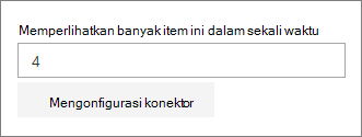 Panel properti konektor