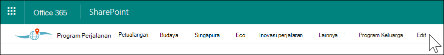 Navigasi hub SharePoint