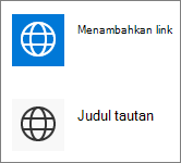Tampilan ringkas Tautan Cepat