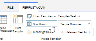 Pustaka SharePoint Online membuat tautan kolom