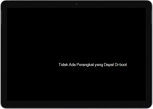Pesan kesalahan yang mengatakan Tidak Ada Perangkat yang Dapat Di-boot.