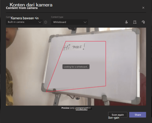 Mendeteksi papan tulis dengan kamera