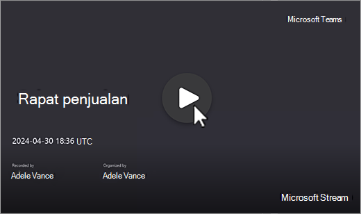 Pemutaran layar perekaman dipilih