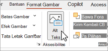 Tombol Teks Alt pada menu Format Gambar di Word