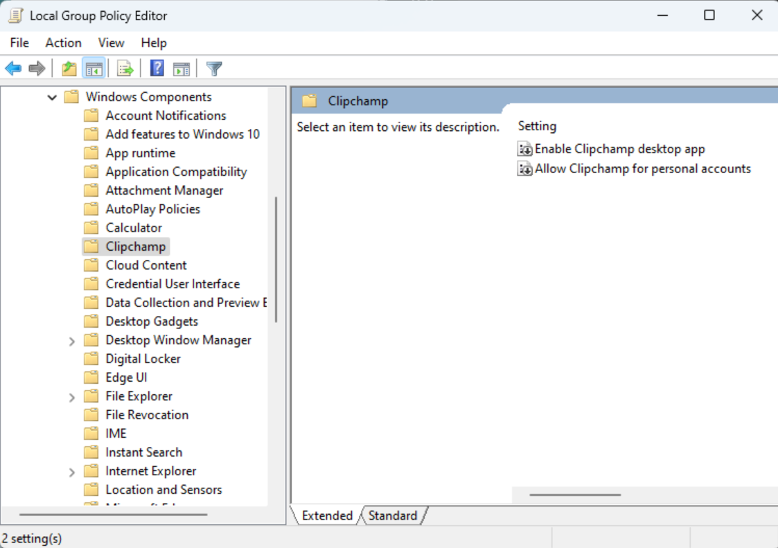 Admin Microsoft 365 dapat mengelola akses ke aplikasi Windows Clipchamp melalui Intune