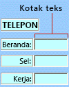 Contoh kontrol kotak teks ActiveX