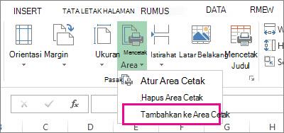 Tambahkan ke Area Cetak