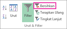 Tombol hapus filter