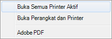 Pilih Buka Semua Printer Aktif.
