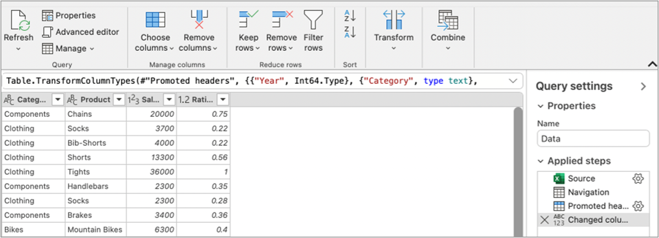 Editor Power Query