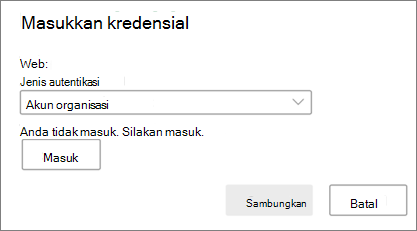 Perintah kredensial SharePoint di Mac