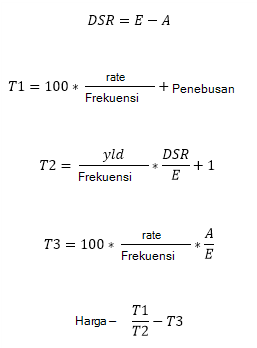 Rumus PRICE ketika N <= 1