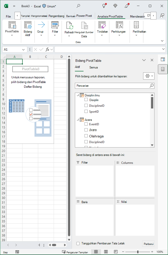 Pivot Table Kosong