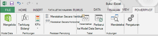 Tab PowerPivot di pita