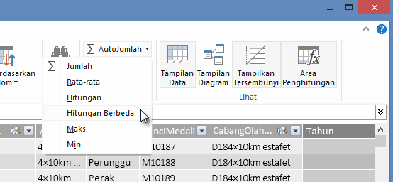 membuat Hitungan Berbeda di PowerPivot