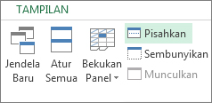Perintah Pisahkan di pita