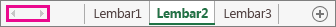 Tombol penggulir lembar
