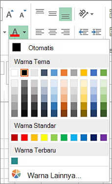 Pemilih warna font